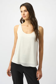 Joseph Sleeveless Scoop Tank (Winter White)(Size 14)