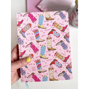 Callie Danielle Western Cowgirl Boots Soft Flex Perfect Bound Journal