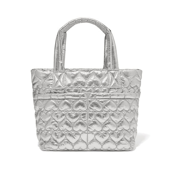 Brighton Kamille Metallic Pewter Crossbody Bag