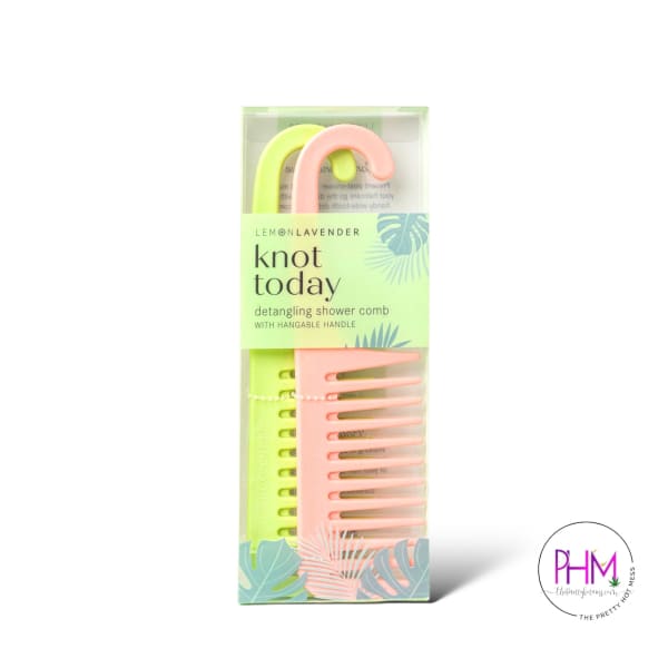 D.M.Merchandising Knot Today Detangling 2pck Shower Comb