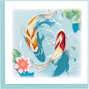Two Koi Fish Quilling Card