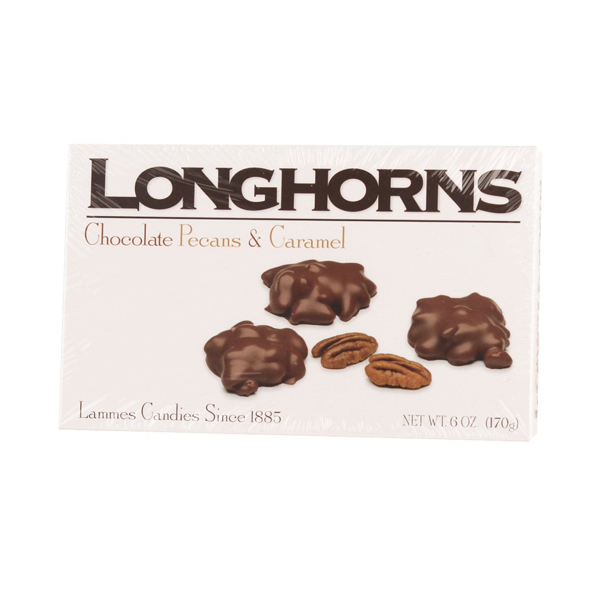 Lammes Candies Milk Chocolate Longhorns 6 Pieces 6oz (163)