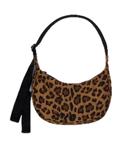 Baggu Small Nylon Crescent Bag - Leopard
