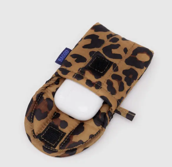 Baggu Puffy Earbuds Case - Leopard