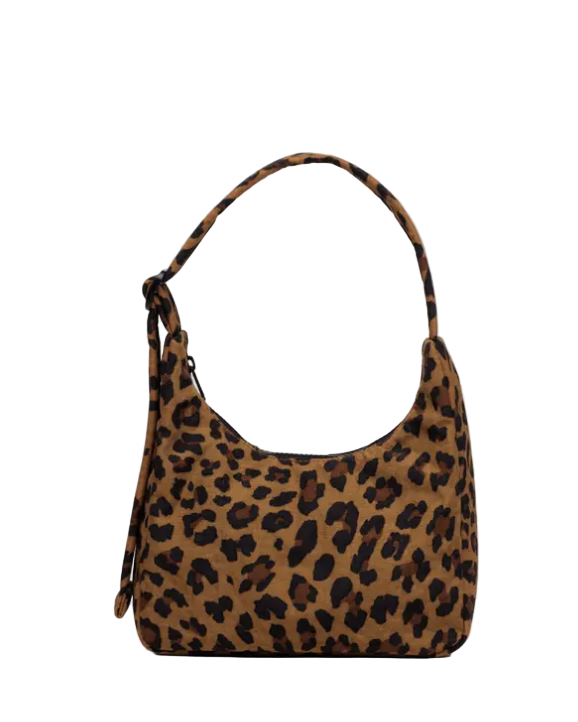 Baggu Mini Nylon Shoulder Bag - Leopard