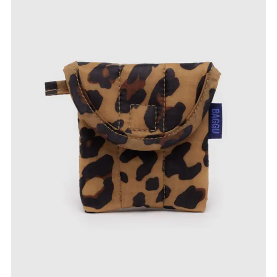 Baggu Puffy Earbuds Case - Leopard