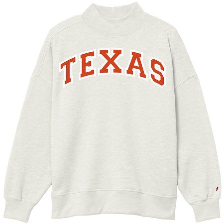 Texas Longhorn Ladies League  Mock Neck Sweatshirt (RVF400)(2 colors)