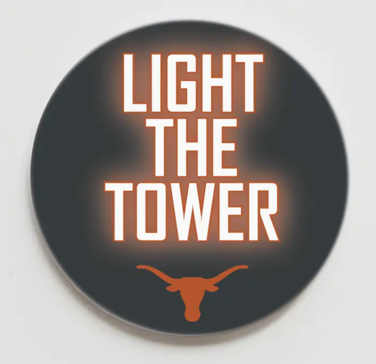 University of Texas Light the Tower Button