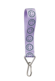 Baggu Logo Keychain - Lilac Happy