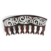 Brighton London Groove Large Hair Clip (J81832) TORT/SLV