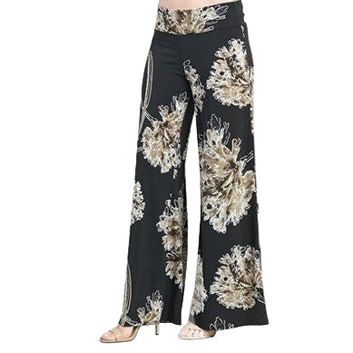 Clara Sun Woo Textured Mum Blossom Palazzo Pant