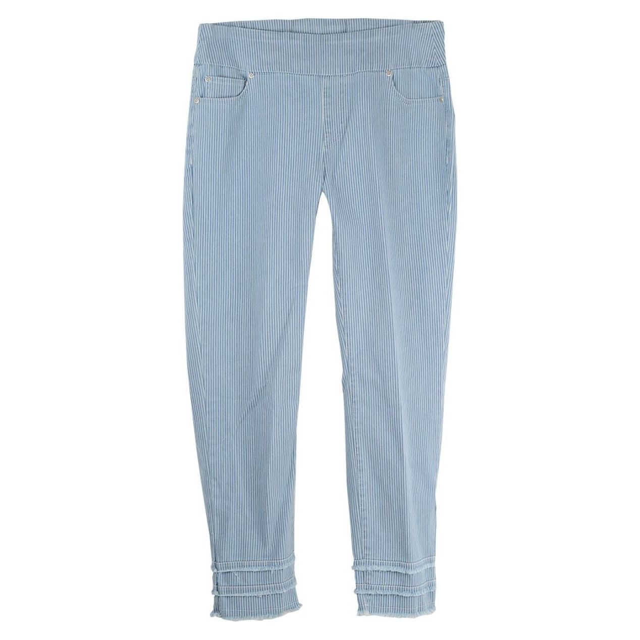 Slimsation Pull-On Pinstripe Ankle Jeans (M14712PM)