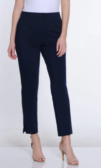 Multiples No Waist Faux Zip Ankle Pants (2 Colors)
