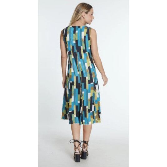 Multiples Panel Geo Tank Dress (M34105D)