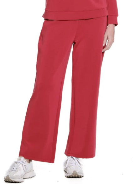 Multiples Wide Band Pull On Wide Leg Ankle Pants (4 Colors)