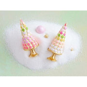 Glitterville Macaron Covered Tree Ornament (VI1167) Color Selected at Random