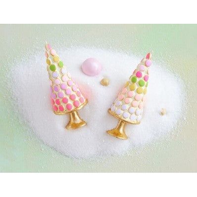 Glitterville Macaron Covered Tree Ornament (VI1167) Color Selected at Random