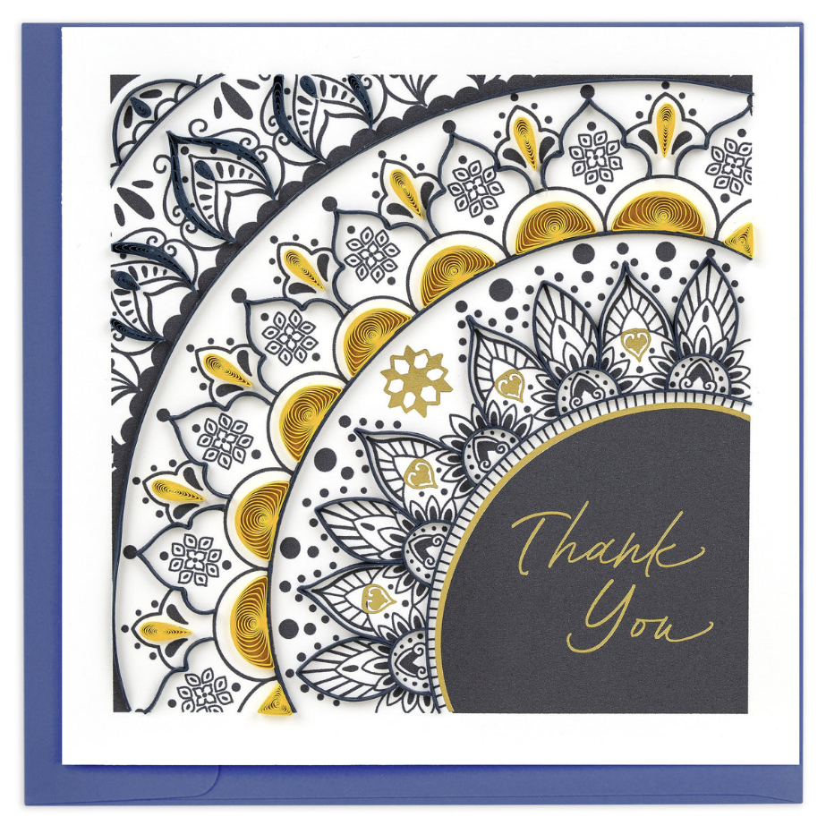 Thank You Mandala Quilling Card
