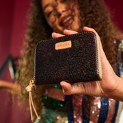 Consuela Mariana Zippy Black Sparkle Wallet