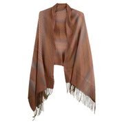 Melani Dusty Rose Plaid Scarf