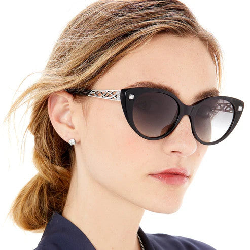 Brighton Meridian Zenith Sunglasses (BLK/SLV)