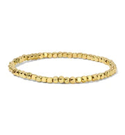 My Fun Colors Fashion Fortunes Cube Bead Gold Bracelet Small (3mm) (2000G)