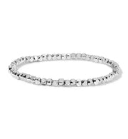 My Fun Colors Fashion Fortunes Cube Bead Silver Bracelet Small (3mm) (2000S)