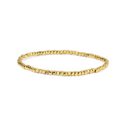 My Fun Colors Fashion Fortunes Cube Bead Gold Bracelet Petite (3mm) (2020G)