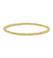 My Fun Colors Fashion Fortunes Round Bead Gold Bracelet Petite (3mm) (3020G)