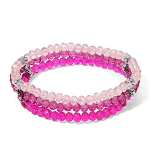 My Fun Colors Pink Paradise  Mini Crystals Set Of 3 Kids Bracelet (KC107)(Multi)