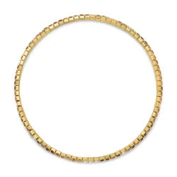 My Fun Colors Petite Crystal Tennis Bracelet Stretch Bracelet (PCT-196G)(Topaz Mix Gold)
