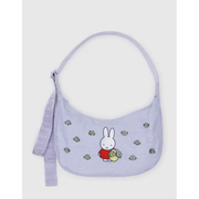 Baggu Medium Nylon Crescent Bag - Embroidered Miffy