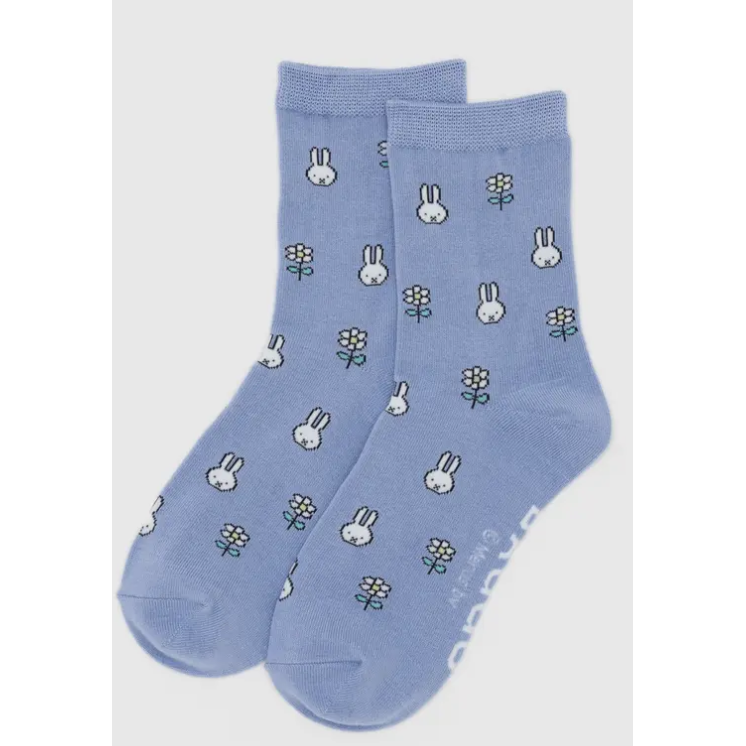 Baggu Crew Sock - Miffy Blue