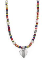 Brighton Mingle Medley Bead Heart Necklace (JM7554)
