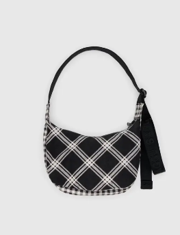 Baggu Small Nylon Crossbody - Mixed Plaid