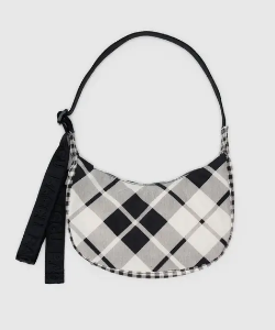 Baggu Small Nylon Crossbody - Mixed Plaid