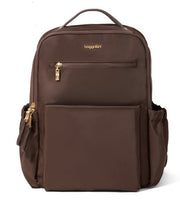 Baggallini Tribeca Expandable Laptop Ganache Twill Backpack