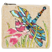 Hand Beaded Spring Scene Essential Pouch (SHCP058)