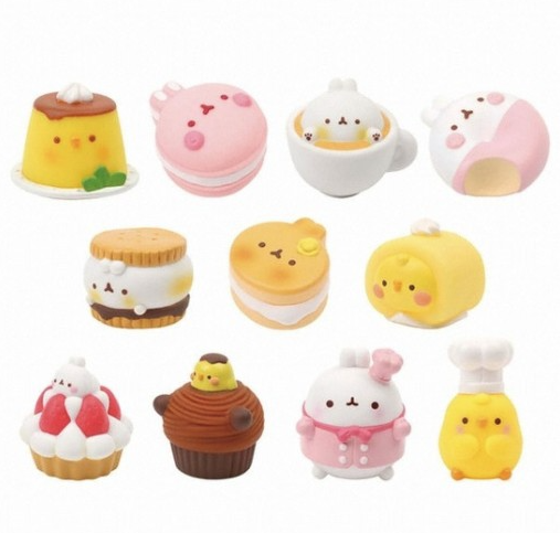 Molang Cafe Dessert-Themed Random Figurine Toy Box