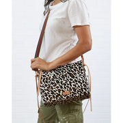 Consuela Mona Brown Leopard Downtown Crossbody (6976)