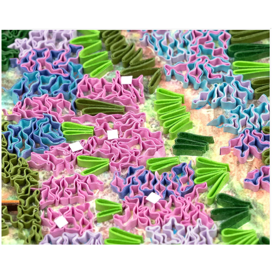 The Artist's Garden at Giverny, Monet Quilling Card