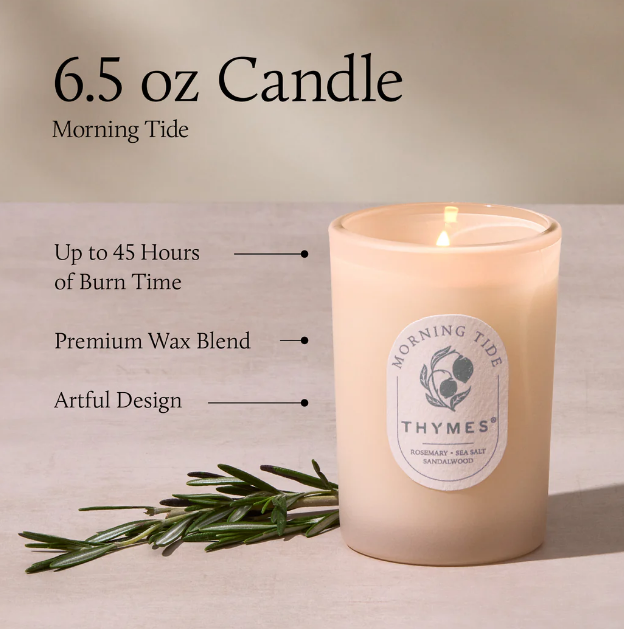 Thymes The Hours Edit Morning Tide Boxed Candle