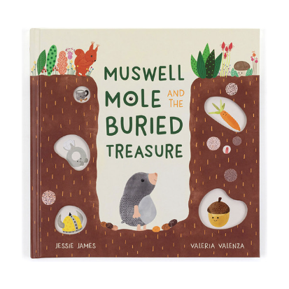 Jellycat Muswell Mole and the Buried Treasure Book