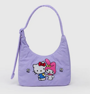 Baggu Mini Nylon Shoulder Bag - Embroidered Hello Kitty & My Melody