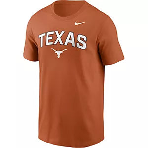 Texas Longhorn Nike Men's Cotton Arch Texas over Longhorn Logo Tee (N199-81F-TXE-9LV)