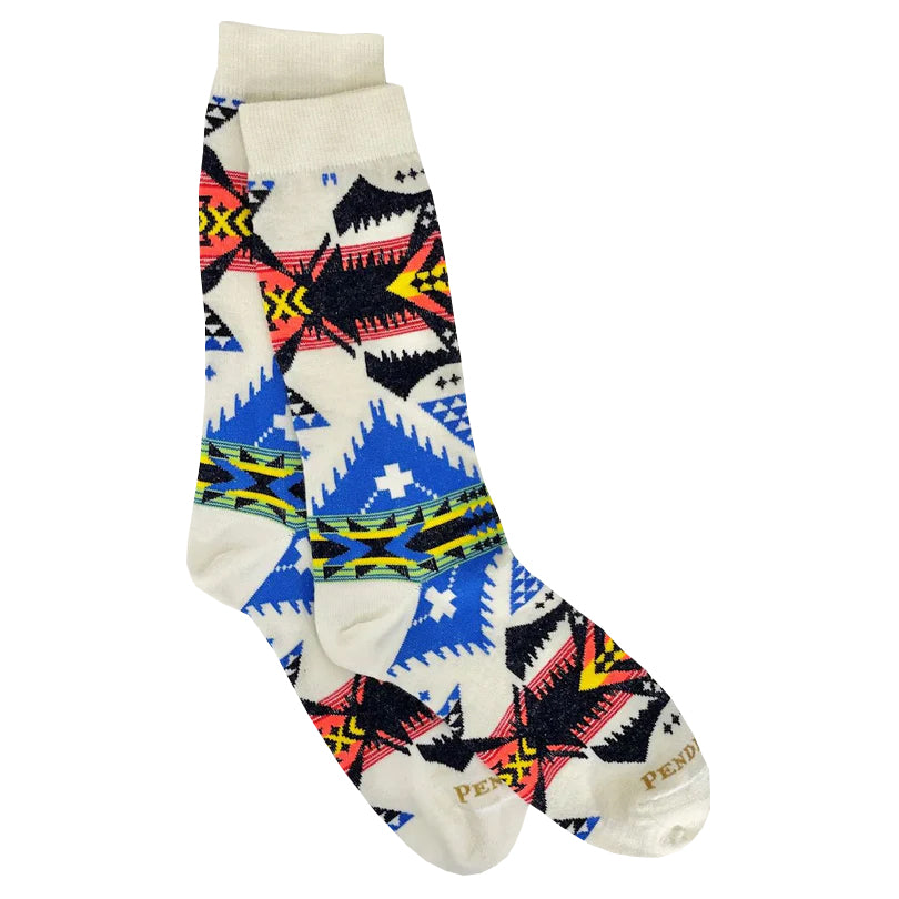 Pendleton Nehalem Ivory Wool Blend Crew Socks