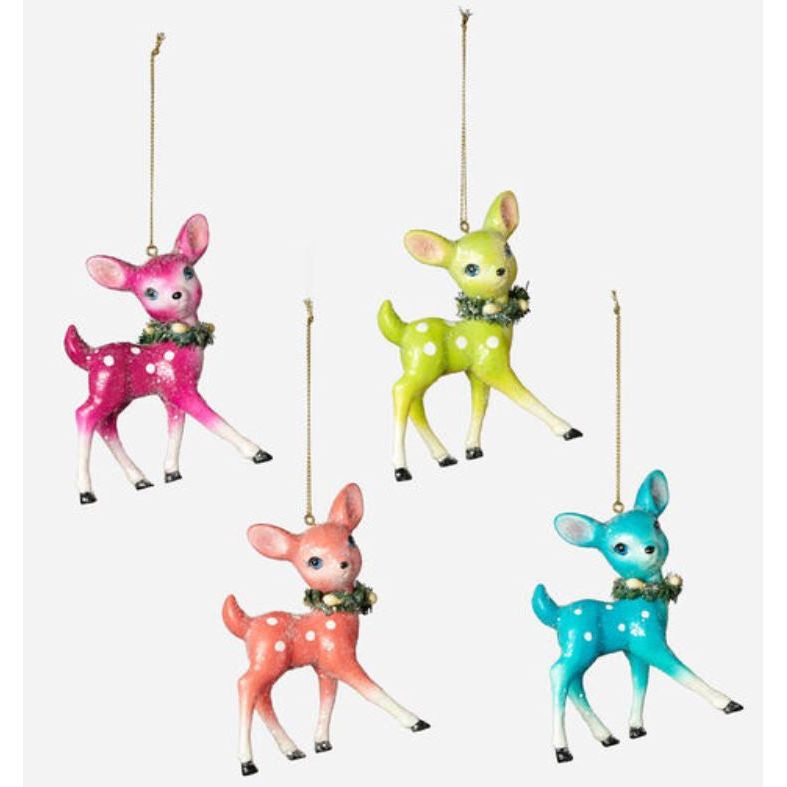 One Hundred 80 Degrees Vintage Fawn Resin Ornament (Multiple Colors) (NF0712)
