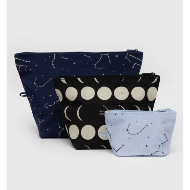 Baggu Go Pouch Set - Night Sky