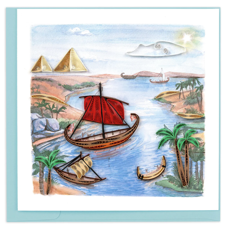 The Nile River Quilling Card