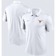 Texas Longhorn Nike Lock Up Embroidered Logo Polo (WHT)